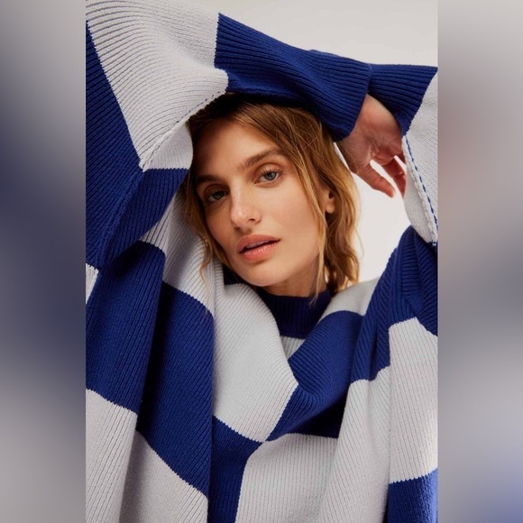 Free People Checker Easy Street Tunic Sweater - Picture 8 of 12